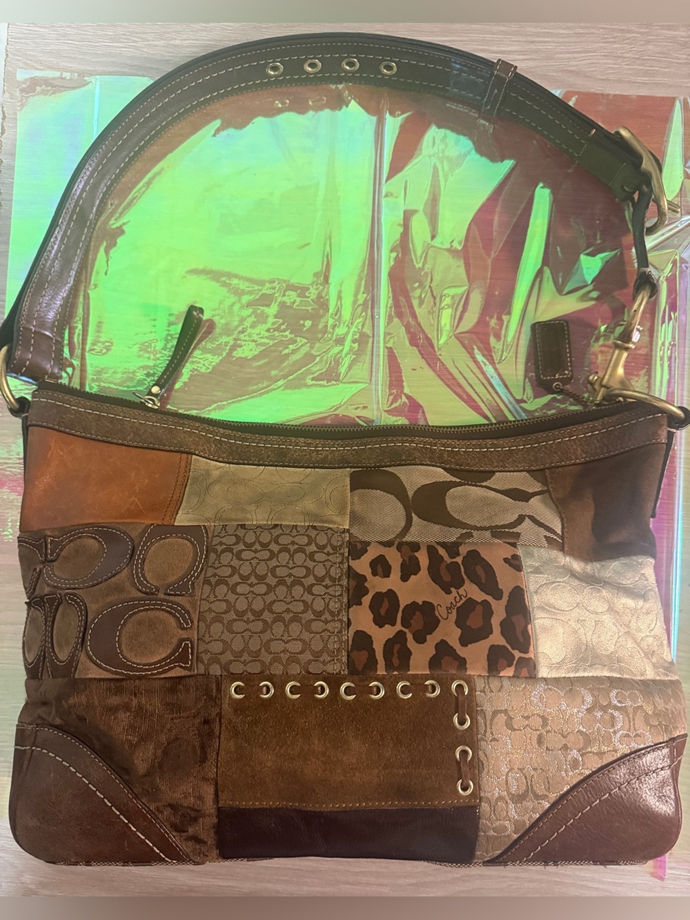 Y2K Vintage Carly Coach Patchwork Shoulder Bag